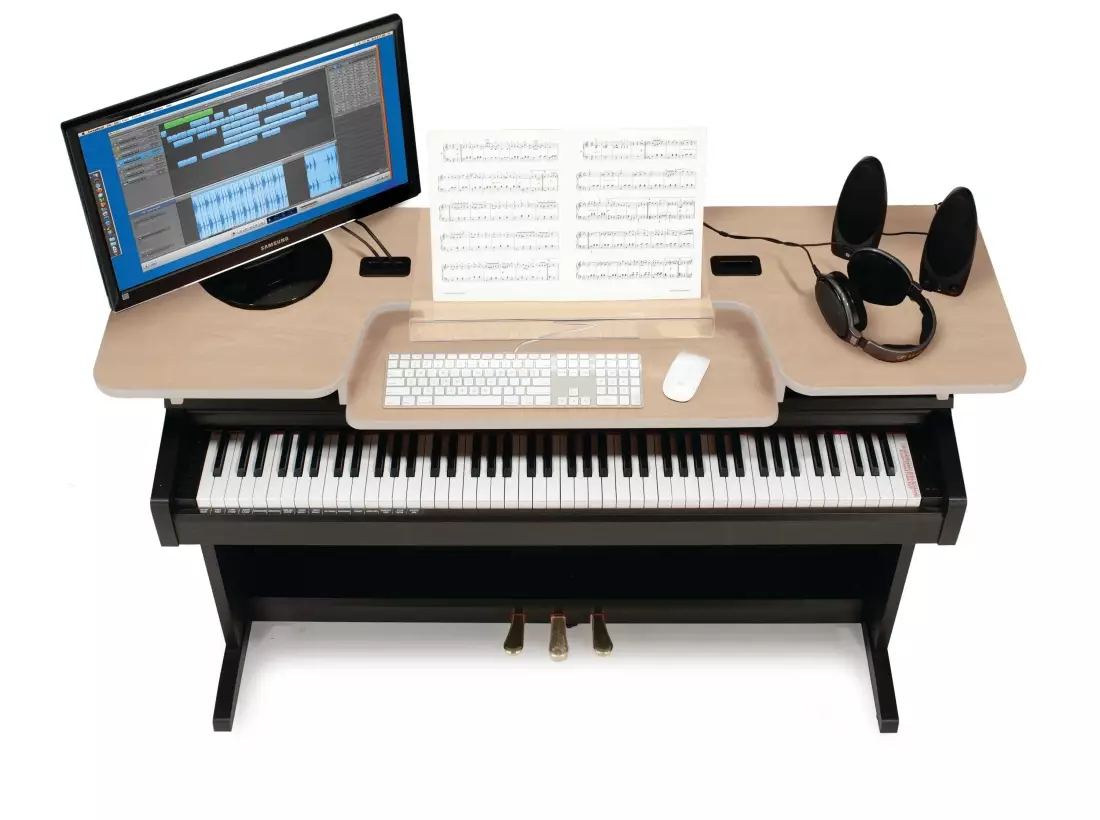 Class Piano Workstation - Wenger Maple