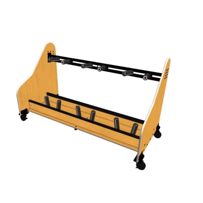 Wenger - 3 Tuba/Sousaphone Mobile Storage Rack - Solar Oak