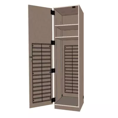 Wenger - Organizer Fixed One Column Media Cabinet - Evening Tigris