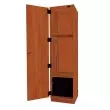 Wenger - Standard Fixed One Column Media Cabinet - Cherry