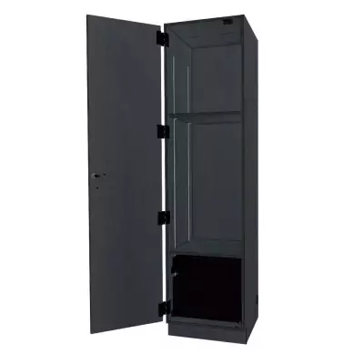 Wenger - Standard Fixed One Column Media Cabinet - Graphite