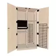 Wenger - Rackmount\/Organizer Fixed Two Column Media Cabinet - Wenger Maple