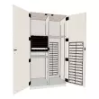 Wenger - Rackmount\/Organizer Fixed Two Column Media Cabinet -Oyster