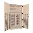 Wenger - Organizer Fixed Two Column Media Cabinet - Wenger Maple