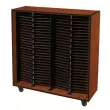 Wenger - Mobile Choral Folio 4 Column Cabinet - Cherry