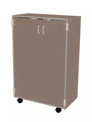 Mobile Band/Orchestra 2-Column Folio Cabinet with Door - Evening Tigris