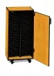 Wenger - Mobile Band\/Orchestra 2-Column Folio Cabinet with Door - Solar Oak