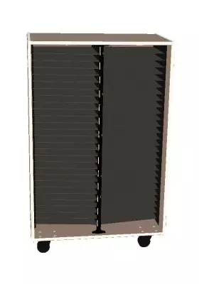 Wenger - Mobile Band/Orchestra 2-Column Folio Cabinet - Evening Tigris