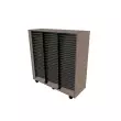 Wenger - Mobile Band\/Orchestra 3-Column Folio Cabinet - Evening Tigris