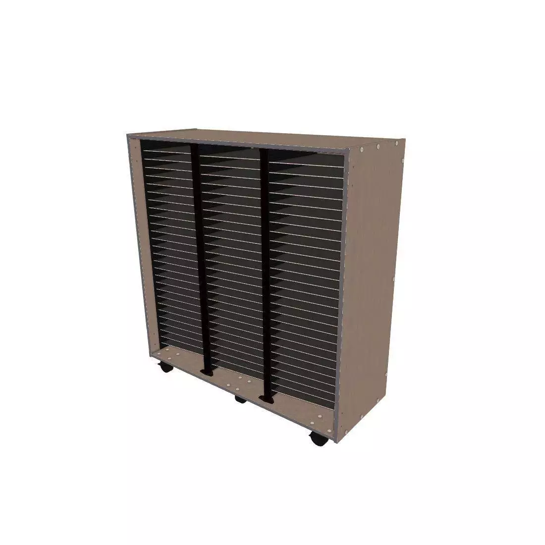 Mobile Band/Orchestra 3-Column Folio Cabinet - Evening Tigris