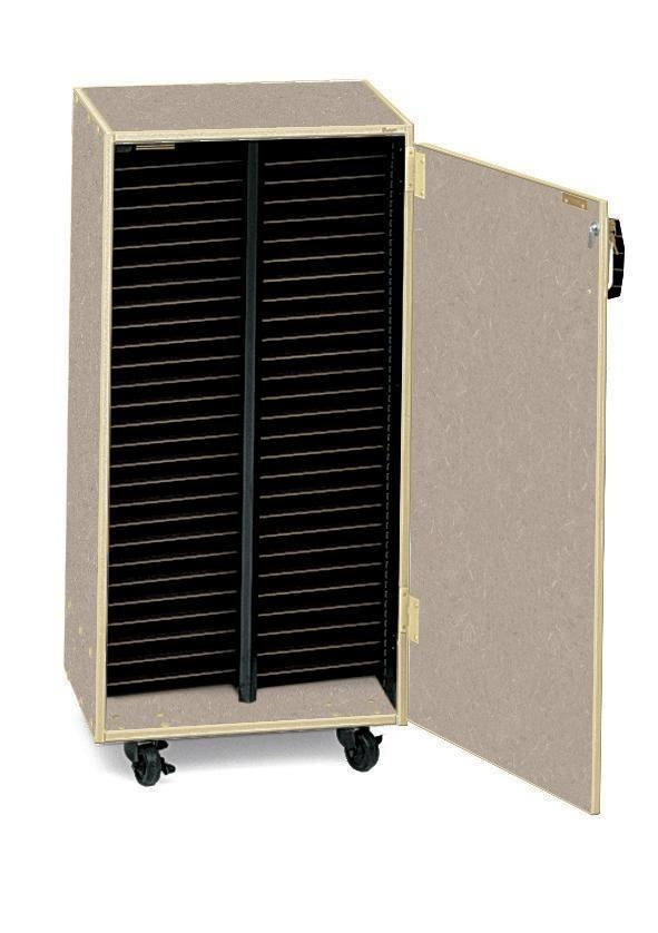 Mobile Choral Folio 2 Column Cabinet with Door - Evening Tigris