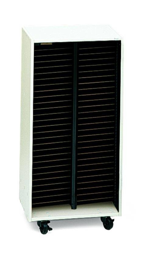 Mobile Choral Folio 2 Column Cabinet - Pebble