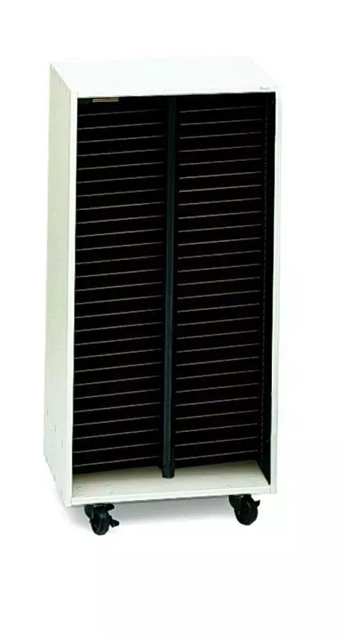 Mobile Choral Folio 2 Column Cabinet - Wenger Maple