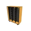 Wenger - Mobile Choral Folio 3 Column Cabinet - Solar Oak