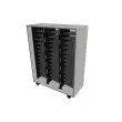 Wenger - Mobile Choral Folio 3 Column Cabinet - Pebble