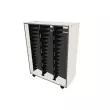 Wenger - Mobile Choral Folio 3 Column Cabinet - Oyster