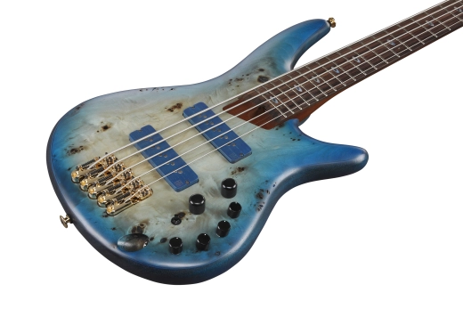 SR Prestige 5-String Electric Bass - Ghost Fleet Blue Burst