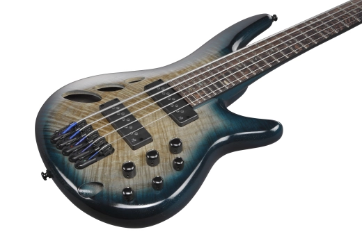 SR Bass Workshop 5-String Electric Bass - Cosmic Blue Starburst Low Gloss