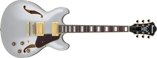 AS Artcore 6-String Hollow Body Electric Guitar - Moonstone Silver Flat