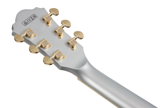 AS Artcore 6-String Hollow Body Electric Guitar - Moonstone Silver Flat