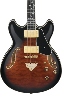 AS Artcore Expressionist 6-String Hollow Body Electric Guitar - Dark Brown Sunburst