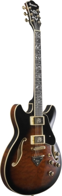 AS Artcore Expressionist 6-String Hollow Body Electric Guitar - Dark Brown Sunburst