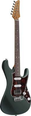 AZ Prestige 6-String Electric Guitar with Hardshell Case - Ivy Green Metallic Flat