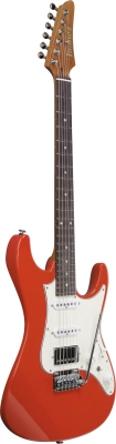 AZ Prestige 6-String Electric Guitar with Hardshell Case - Vermillion Red