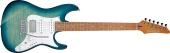 Ibanez - AZ Standard 6-String Electric Guitar - Transparent Turquoise Burst