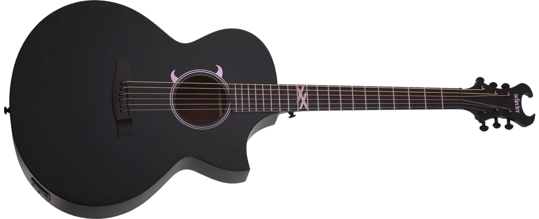 Machine Gun Kelly Acoustic/Electric Guitar - Satin Black