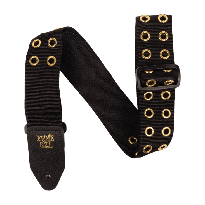 Hole Lotta Metal Premium Guitar Strap - Gold