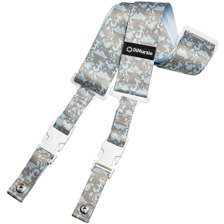 Steve Vai ClipLock Strap - UtoPIA Blue & Silver
