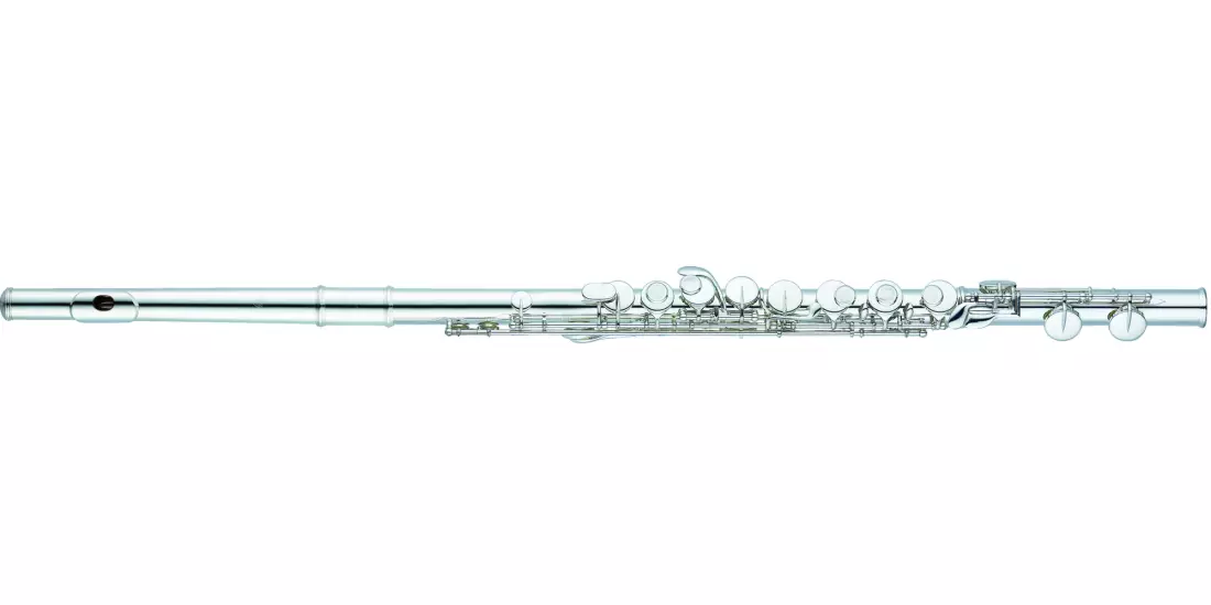 Sterling Silver Alto Flute with Offset G, Split E and Straight Headjoint