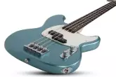 Banshee 4-String Electric Bass Guitar - Vintage Pelham Blue