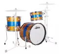 Ludwig Drums - Classic Maple Downbeat 3-Piece Shell Pack (20,12,14) - Blue\/Orange Triband