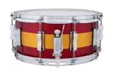 Classic Maple 6.5x14\'\' Snare Drum - Red/Orange Triband