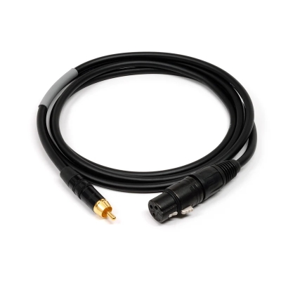 Benchmark Media - XLRF to RCA Adapter Cable for Analog Audio, Pin 3 Floating - 3