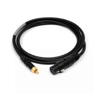 Benchmark Media - XLRF to RCA Adapter Cable for Analog Audio, Pin 3 Floating - 3