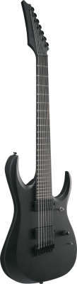 RGD Iron Label 7-String Electric Guitar - Black Flat