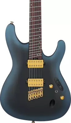 S Axe Design Lab Multi-Scale 6-String Electric Guitar - Midnight Arctic Ocean Matte