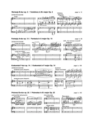 Concert Works for Piano and Orchestra, Version with Second Piano (Chopin National Edition) - Chopin/Ekier - 2 Pianos, 4 Hands - Book