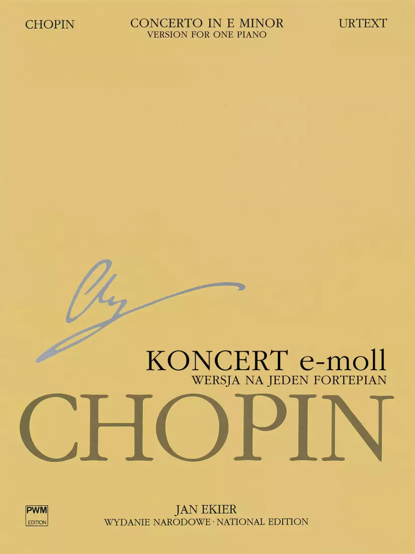 Concerto No. 1 in E Minor Op. 11, Version for One Piano (Chopin National Edition, A. XIIIa Vol. 13) - Chopin/Ekier - Piano - Book