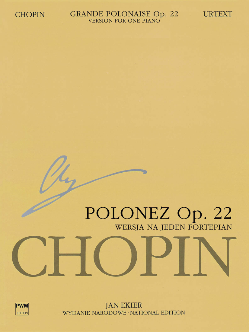 Grande Polonaise in E Flat Major Op. 22 for Piano and Orchestra (Chopin National Edition Series A Vol. XVf) - Chopin/Ekier - Piano - Book