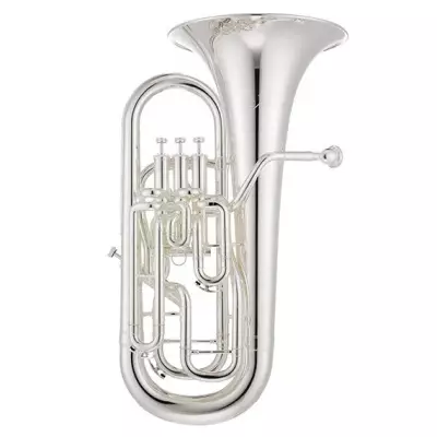 XO Professional Brass - 1270 Bb Compensating Euphonium with 3+1 Valves - Silver-Plated