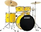 Tama - Imperialstar 5-Piece Drum Kit (22,10,12,16,SD) - Electric Yellow