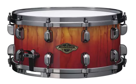 Starclassic Walnut/Birch 6.5x14\'\' Snare Drum - Vermillion Bosse Fonce Fade