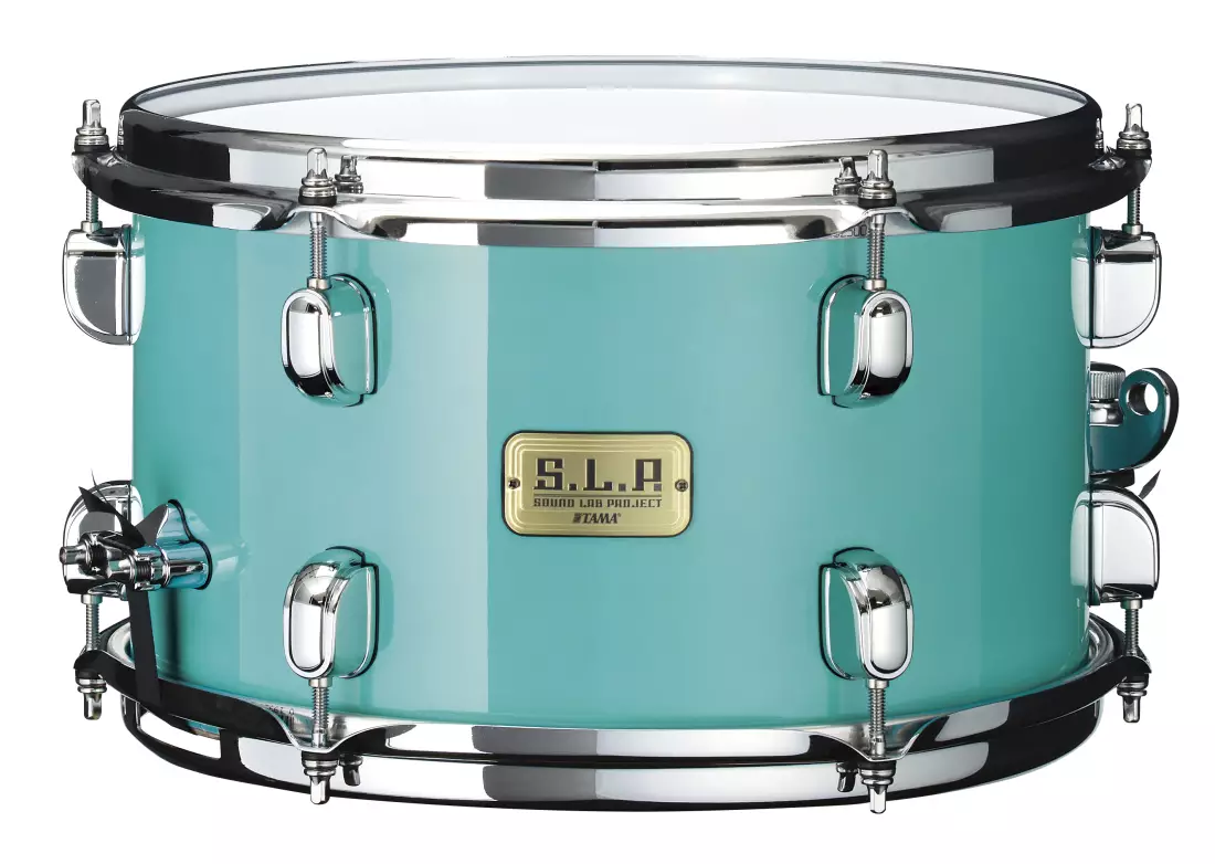 S.L.P. 12x7\'\' Mod Bubinga Snare Drum Philo Tsoungui Model - Electro Turquoise