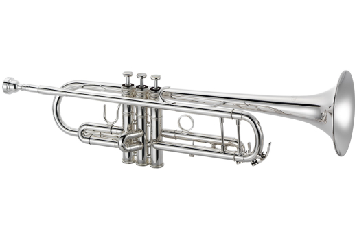 XO Professional Brass - 1602 Bb Trumpet with Reverse Lead-Pipe, Rose Brass Bell and Faster Taper - Silver-Plated