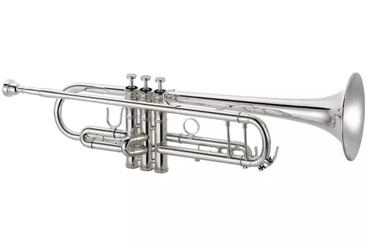 XO Professional Brass - 1602 Bb Trumpet with Reverse Lead-Pipe, Rose Brass Bell and Standard Taper - Silver-Plated