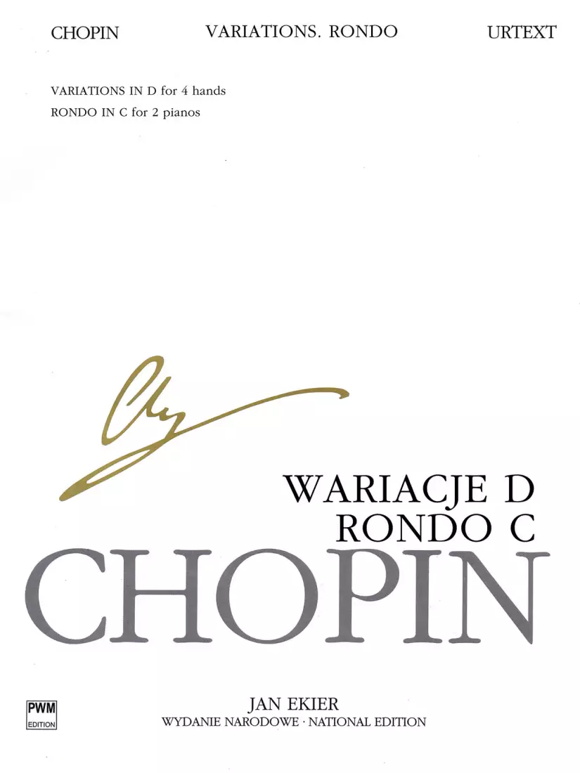 Rondo in C Major, Variations in D Major - Chopin/Ekier - Two Pianos, Four Hands - Book